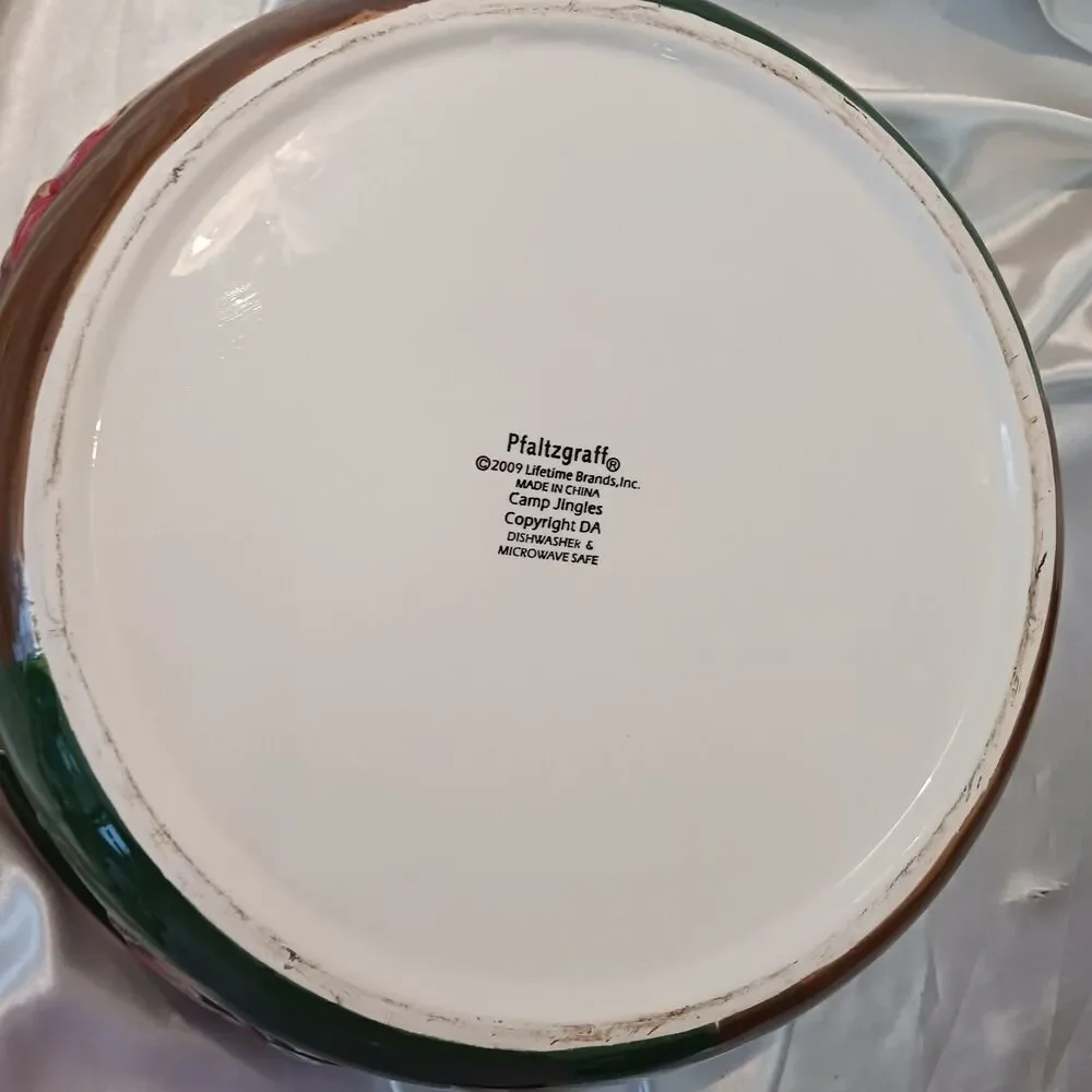 2009 PFALTZGRAFFE CAMP JINGLES 12'' MULTI PANEL CERAMIC BOWL